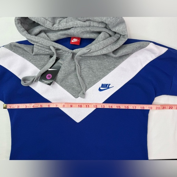 NWT Nike Blue White And Gray Tunic Sweatshirt Hoodie Size Medium - Picture 8 of 9